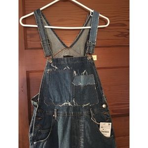 Zara denim overalls